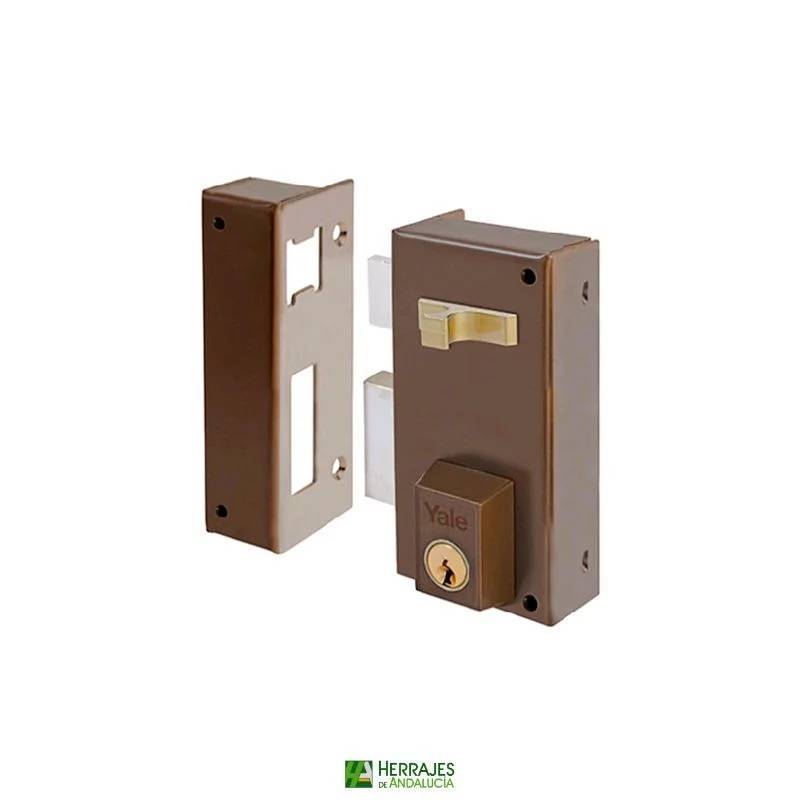 Cerradura sobreponer 56AP izda 60mm pintado | Herrajes de Andalucía