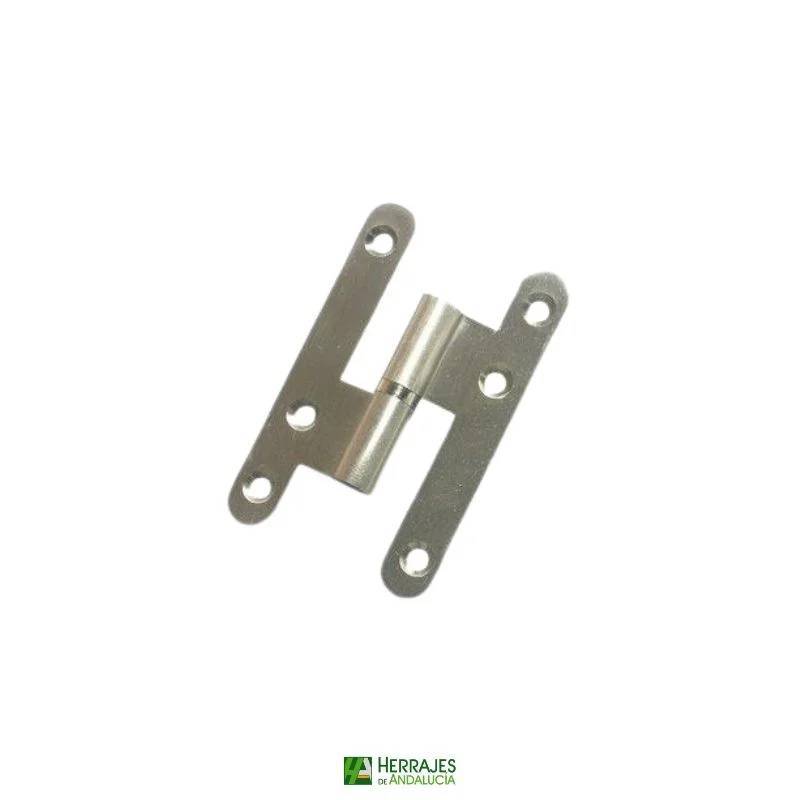 Pernio 305 Inox Izquierda 80 mm | Herrajes de Andalucía