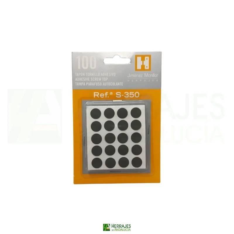 Tapa Adhesiva Negra Ø13 mm | Herrajes de Andalucía