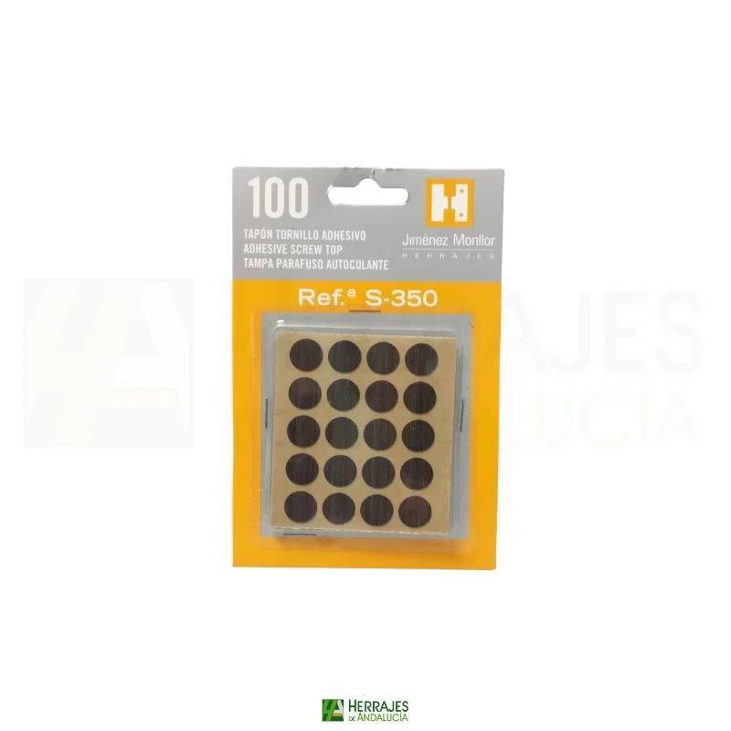 Tapa adhesiva para mueble Ø13 mm nogal | Herrajes de Andalucía