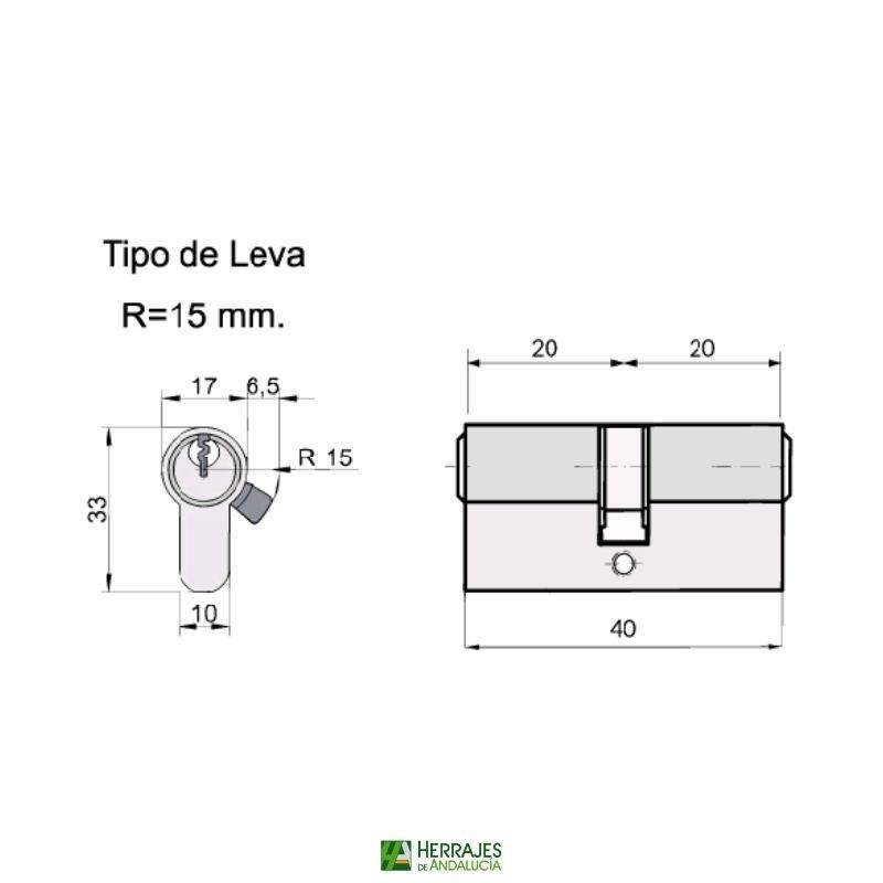 Kit Condena Puerta Corredera 104 Cromo | Herrajes de Andalucía
