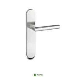 Manilla Hebe con placa inoxidable 245x45mm | Herrajes de Andalucía