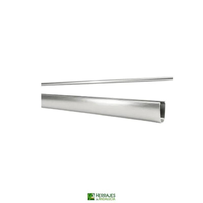 Barra Vertical antipánico 2 metros color plata | Herrajes de Andalucía