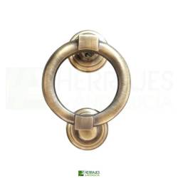Llamador rosco rústico patinado Ø100mm  | Herrajes de Andalucía