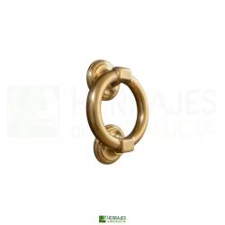 Llamador Rosco Latón Pulido Ø120 | Herrajes de Andalucía