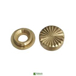 Embellecedor Latón Níquel 14x14 mm | Herrajes de Andalucía