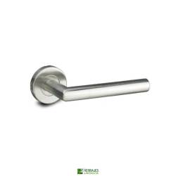 Juego Manivela con roseta Hebe Inther 135mm inoxidable | Herrajes de Andalucía