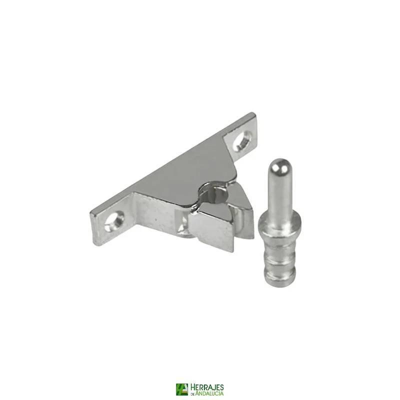 Tope Pinza Sujeta Puertas Cromada 260C-Herrajes de Andalucía