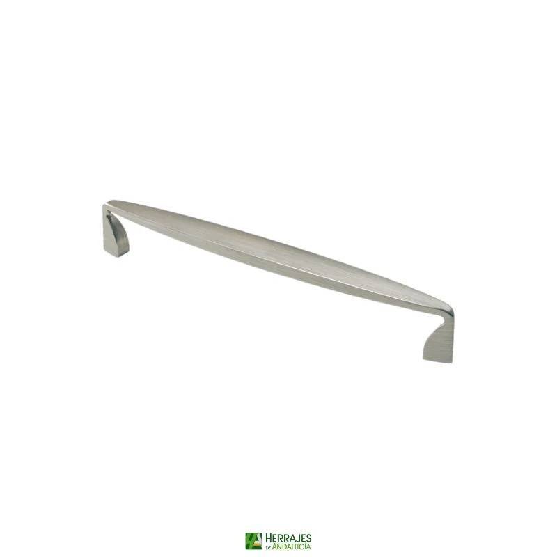 Tirador Elbow Níquel Cepillado 128 mm | Herrajes de Andalucía