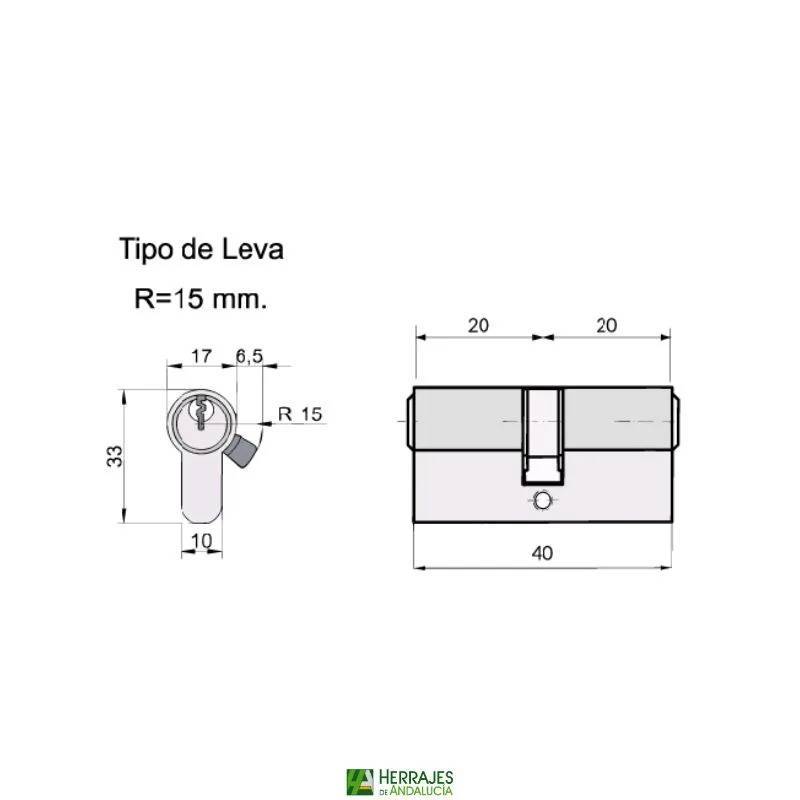 Kit Cierre Corredera 104 Negro | Herrajes de Andalucía