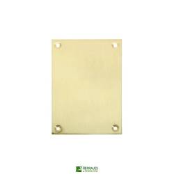 Placa Embellecedora sin Bocallave latón satinado | Herrajes de Andalucía