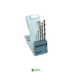 Estuche 5 Brocas Bosch Madera HSS Ø2-6 | Herrajes de Andalucía