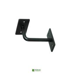 Soporte pasamanos negro 73210 67x67 mm | Herrajes de Andalucía