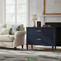 Pomo ROMBO cuero satinado 95×54 mm | Herrajes de Andalucía