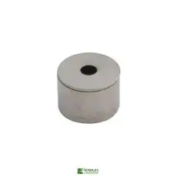 Soporte tubo casquillo Ø12mm níquel | Herrajes de Andalucía
