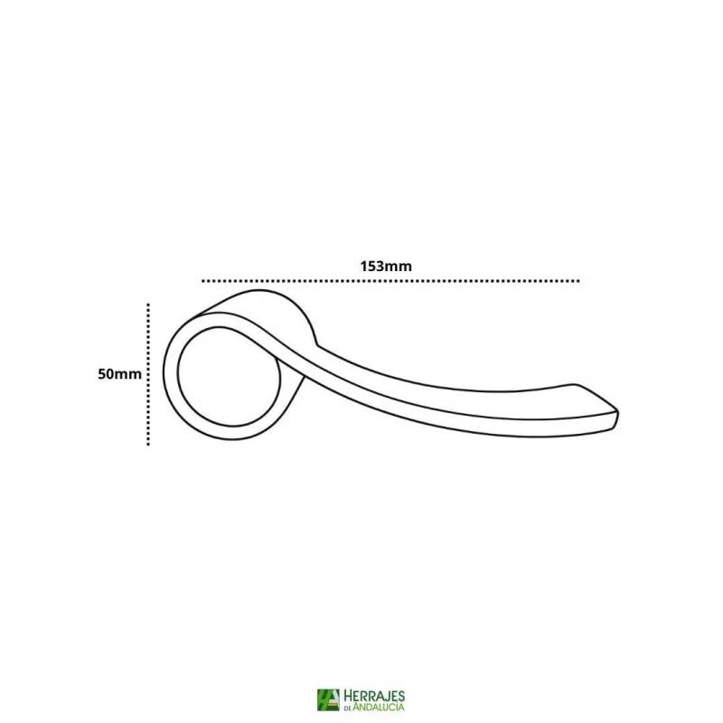 Manivela Nito INTHER minimalista | Herrajes de Andalucía