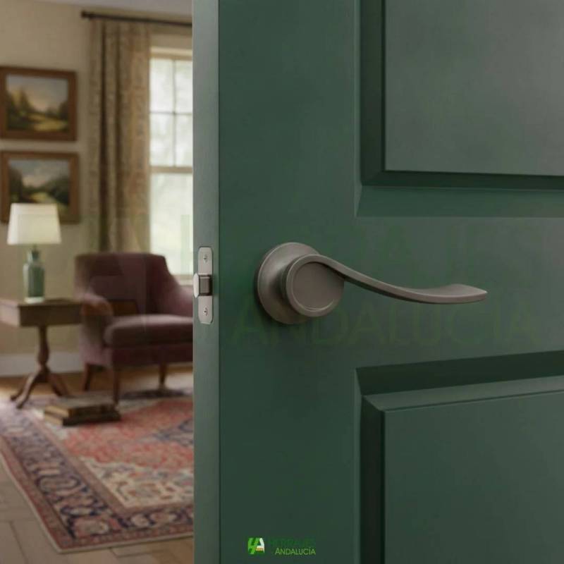 Manivela Nito INTHER 153x50mm níquel mate| Herrajes de Andalucía