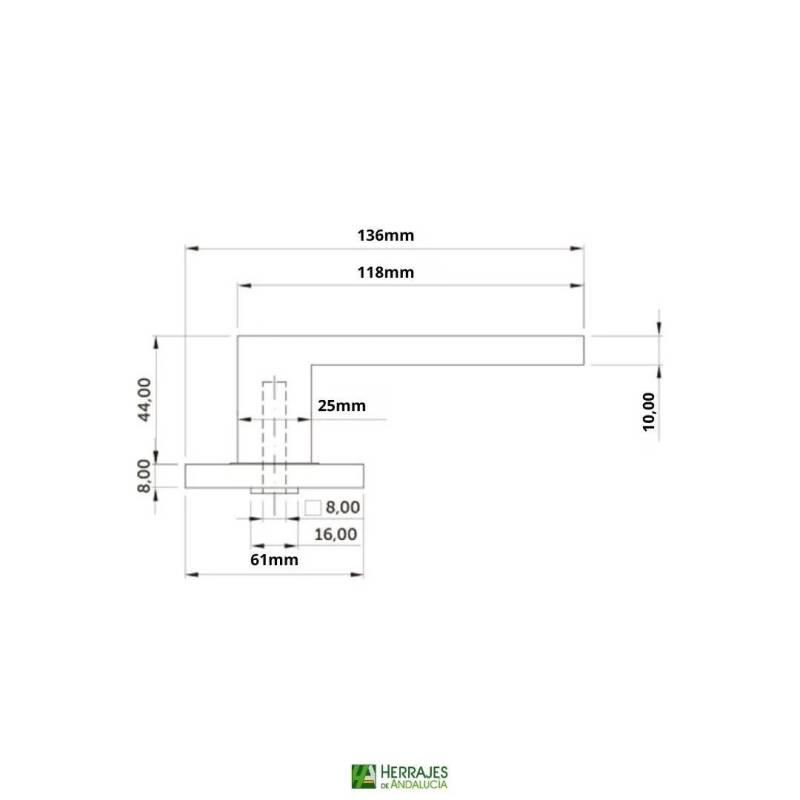 Manivela Krabi Inther Inox 304 | Herrajes de Andalucía
