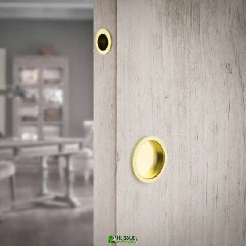Kit Puerta Corredera con dedal y tirador | Herrajes de Andalucía