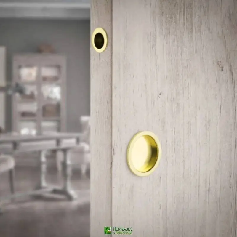 Kit Puerta Corredera con dedal y tirador | Herrajes de Andalucía