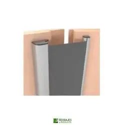 Antipilladedos FINGERPRO ROLL 1,40 m Plata | Herrajes de Andalucía