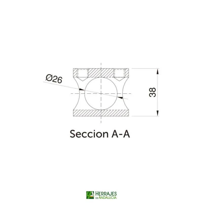 Nudo Conector 90º WPF-03 Tubo 25 mm | Herrajes de Andalucía