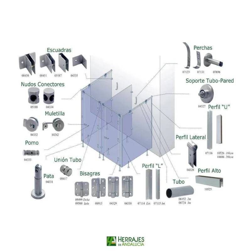 Nudo conector tubo T WPF3 inoxidable 304 | Herrajes de Andalucía