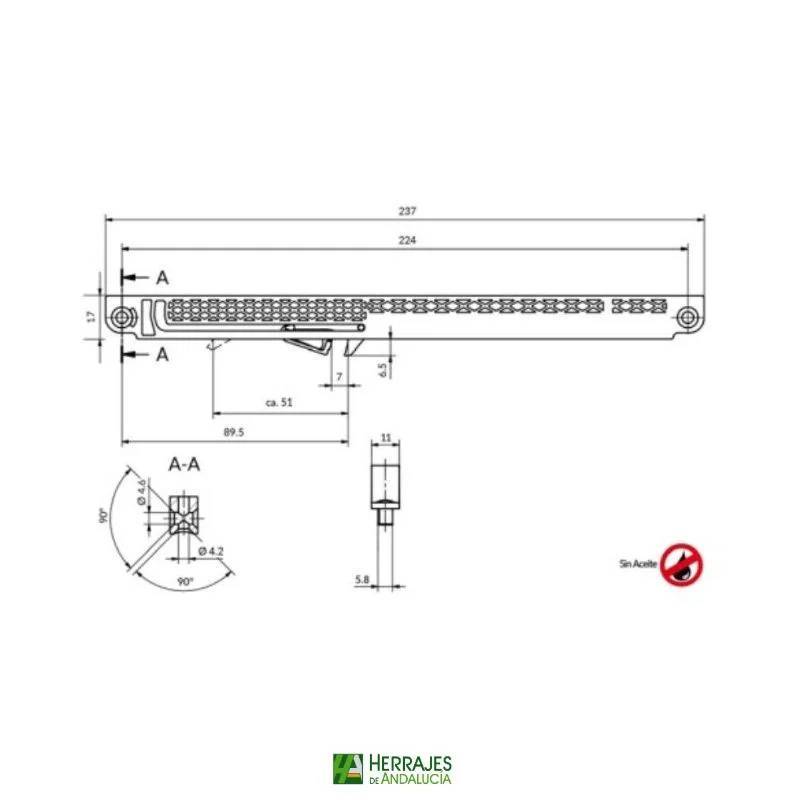 Freno Puertas Correderas 50 kg | Herrajes de Andalucía
