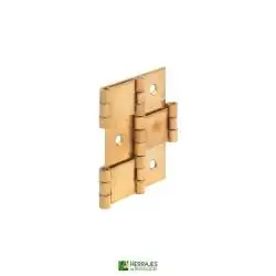 Bisagra para biombo 25x60 mm hierro latonado – Herrajes de Andalucía
