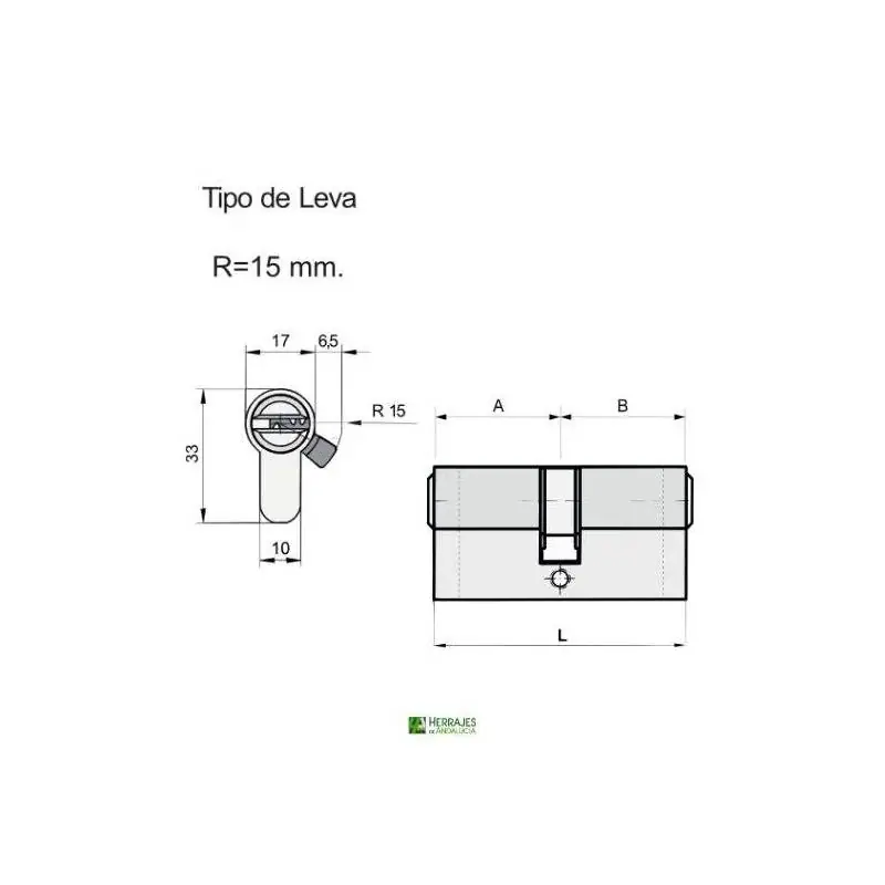 Cilindro seguridad i6plus 35x35mm Inther | Herrajes de Andalucía