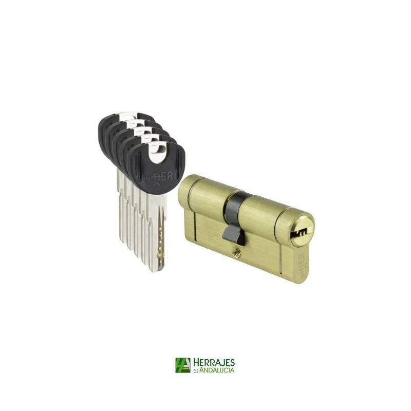 Cilindro seguridad i6PLUS 40x50mm latón | Herrajes de Andalucía