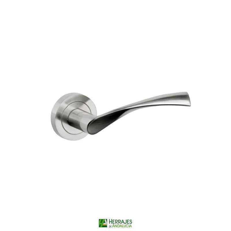 Manivela con roseta ZEUS Inox AISI-304 123x52mm | Herrajes de Andalucía