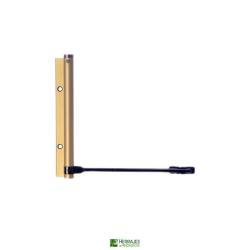 Bisagra Muelle regulable para marco puerta color dorado | Herrajes de Andalucía