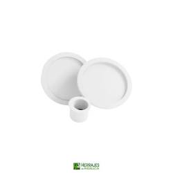 Kit puerta corredera cazoleta uñero blanco| Herrajes de Andalucía
