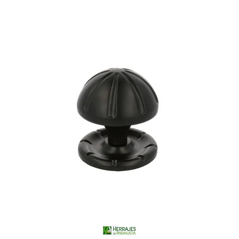 Pomo puerta AMIG modelo16 negro Ø75mm | Herrajes de Andalucía