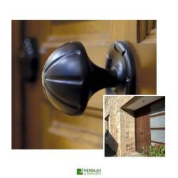 Pomo puerta AMIG modelo16 negro Ø75mm | Herrajes de Andalucía
