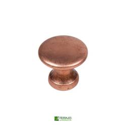Pomo Mueble cobre Viejo Ø25 mm | Herrajes de Andalucía