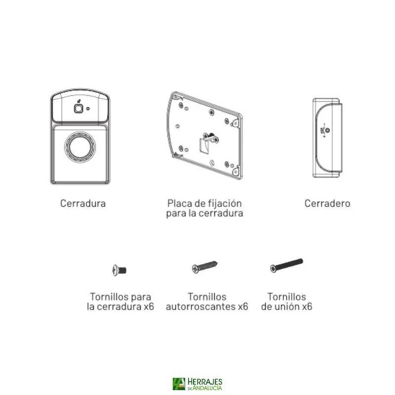 Cerradura Invisible X01 Negra | Herrajes de Andalucía
