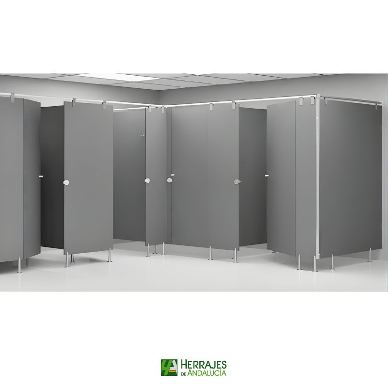 Perfil H para armarios R9003 blanco 3 metros