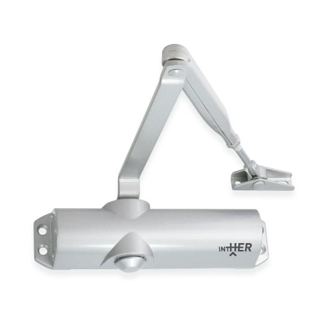 Cierrapuertas regulable con brazo sin retención